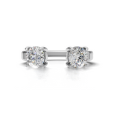 Round Cut Diamond Enhancer Ring